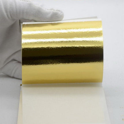 100PCS 24K Pure Genuine Gold Leaf Foil Sheet Gold Decoration (Champagne).