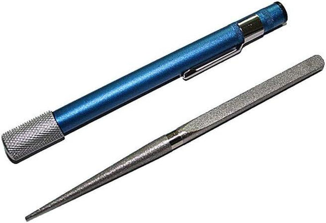 Serrated Knife Sharpening Serrated Sharpener Diamond Sharpening Stone Pen Stick Portable Pocket Diamond Knife Sharpener.