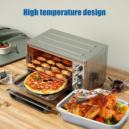 2PCS Stainless Steel Baking Pans, 9x13 Inch Rectangle Lasagna Pan, Stackable Deep Dish for Brownie, Casserole, Cookie.