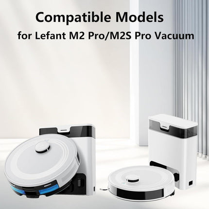 20 Pack Accessories Kit for Lefant M2 Pro / M2S Pro Vacuum Cleaner, 1 Main Brush, 6 Side Brushes, 4 Filters, 4 Mop Pads, 4 Dust Bags, 1 Cleaning Tool.