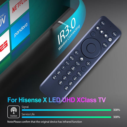 New MG3-R34010 Replacement Remote Control Compatible for Hisense TV 43A6GX 50A6G R34010BA00-00001 for Pioneer Xumo TV PN50-751-24U CP-RC1NA-23（No Voice Function）.