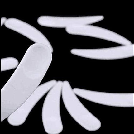 100PCS Disposable Mini Curved Cosmetic Spatula Scoop Makeup Mask Spatula Plastic Spoon,Small Makeup Scoop for Mixing and Sampling..