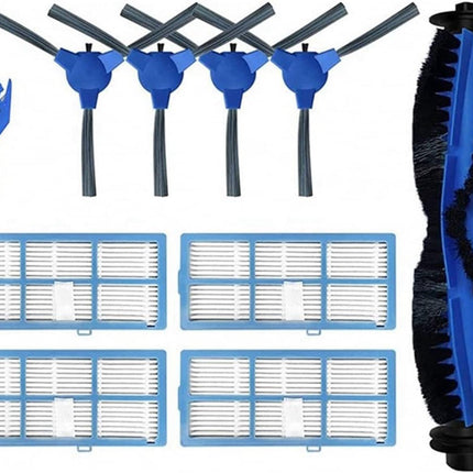 Main Brush Side Brush Hepa Filter Replacement Accessories,Compatible for Proscenic 850T Robot Vacuum Cleaner Spare Parts Kit.