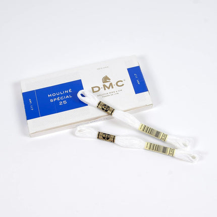 Bulk Buy:  Six Strand Embroidery Cotton 8.7 Yards White 117-BLANC (12-Pack).