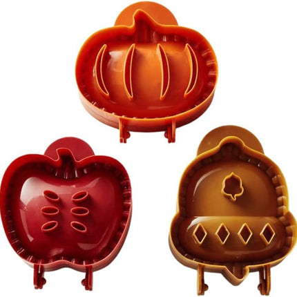 Fall Hand Pie Molds Apple, Acorn & Pumpkin, Fall Hand Pie Molds Set of 3, Mini Pie Mould Dough Press Mold Tool, Perfect Kitchen Tools Accessories for Hand Pies, Pierogi, Ravioli, Calzone & Empanada.