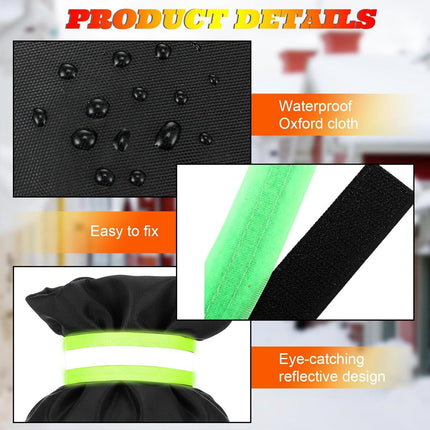 20 Pack Outdoor Faucet Cover for Winter 8.2 x 5.9 Inch Garden Socks with Reflective Strips Freeze Protection Pipe Insulation Reusable Wall Taps Outside.