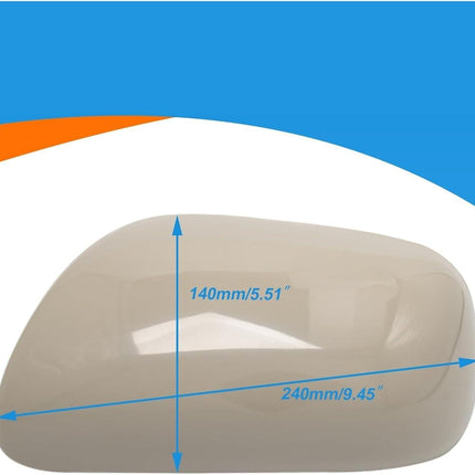 Door Rearview Mirror Cover Cap Housing Compatible For Toyota Corolla Accessories 2007 2008 2009 2010 2011 2012 2013(Silver Right).