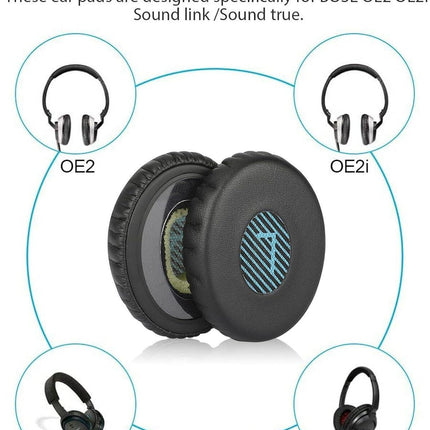 Replacement Ear Pads for Bose Sound True & SoundLink Wireless Headphones Memory Foam On-Ear Headphone Earpads Cushions for Bose OE2 OE2i.