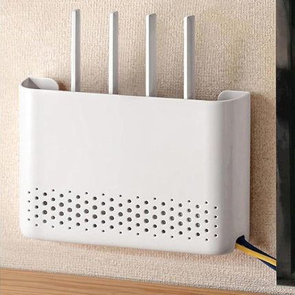 WiFi Router Storage Box 10x7x2 Inch Router Hider Wall Mounted WiFi Box Hider ABS Easy Installation WiFi Storage Box for Living Room Decoration.