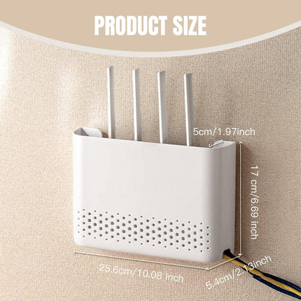 WiFi Router Storage Box 10x7x2 Inch Router Hider Wall Mounted WiFi Box Hider ABS Easy Installation WiFi Storage Box for Living Room Decoration.