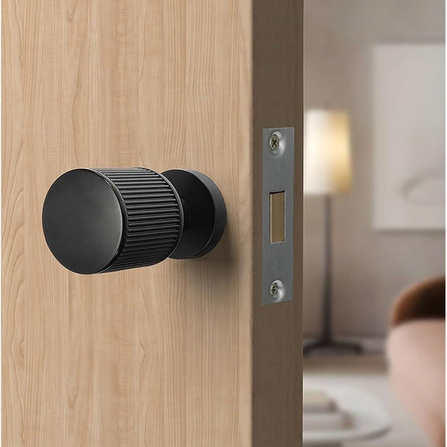 [Special for Invisible Doors] Black Minimalist Invisible Door Lock Hidden Single-Sided Handle Secret Room Secret Door Background Wall Lock(Black).