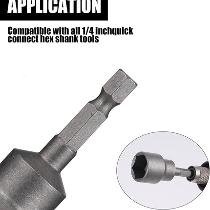 2 Pack RV Scissor Jack Socket, Camper Travel Trailer Jack Drill Adapter, 19mm Hex Drive, 1/4 Inch Hex Shank.