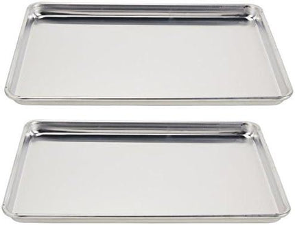 (5303) Wear-Ever Half-Size Sheet Pans, Set of 2 (18-Inch x 13-Inch x 1-Inch, Aluminum).