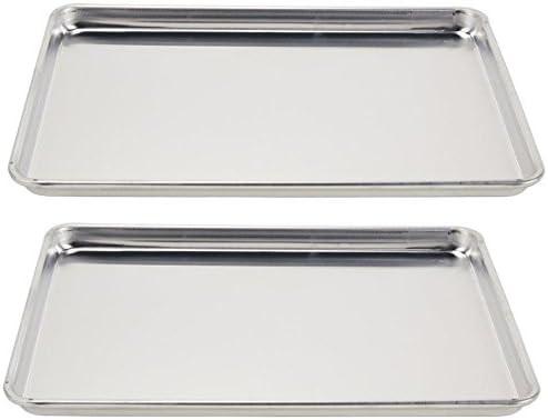 (5303) Wear-Ever Half-Size Sheet Pans, Set of 2 (18-Inch x 13-Inch x 1-Inch, Aluminum).