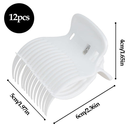 Hair Roller Clips Set - Curling Clips for Hot Rollers and Curlers (12 Pcs).
