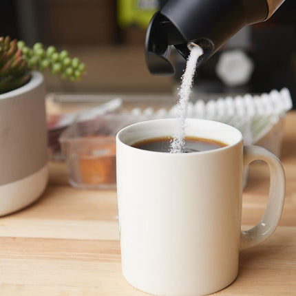 Stainless Steel Improved Design Upgraded Sugar or Creamer Dispenser & Shaker with Labels for Beverages and Cooking Cream Dispenser for Coffee Bar Accessories and Organizer.