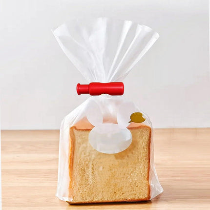 New Squeeze Clips for Chips & Other Food Bags - Grip Sticks & Sealers - Snack Closure - Plastic Sealing Clip for Bread - Colorful 12PC.