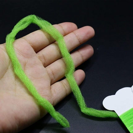 8 Colors/Set Polypropylene Floating Yarn 1yards per Card Dry Fly fibers Spinner Wings Fly Tying Parachutes Materials.