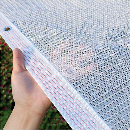 YAEGER White Shade Cloth 55% Garden Shade Net for Greenhouse Plants 10x10ft 10x20ft 13x23ft Outdoor Shade Garden Sun Shade Mesh Screen Cover for Patio Balcony Chicken Coops(10x10ft).