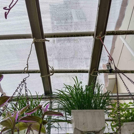 YAEGER White Shade Cloth 55% Garden Shade Net for Greenhouse Plants 10x10ft 10x20ft 13x23ft Outdoor Shade Garden Sun Shade Mesh Screen Cover for Patio Balcony Chicken Coops(10x10ft).