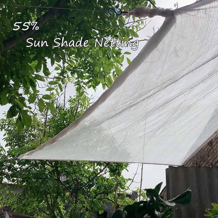 YAEGER White Shade Cloth 55% Garden Shade Net for Greenhouse Plants 10x10ft 10x20ft 13x23ft Outdoor Shade Garden Sun Shade Mesh Screen Cover for Patio Balcony Chicken Coops(10x10ft).