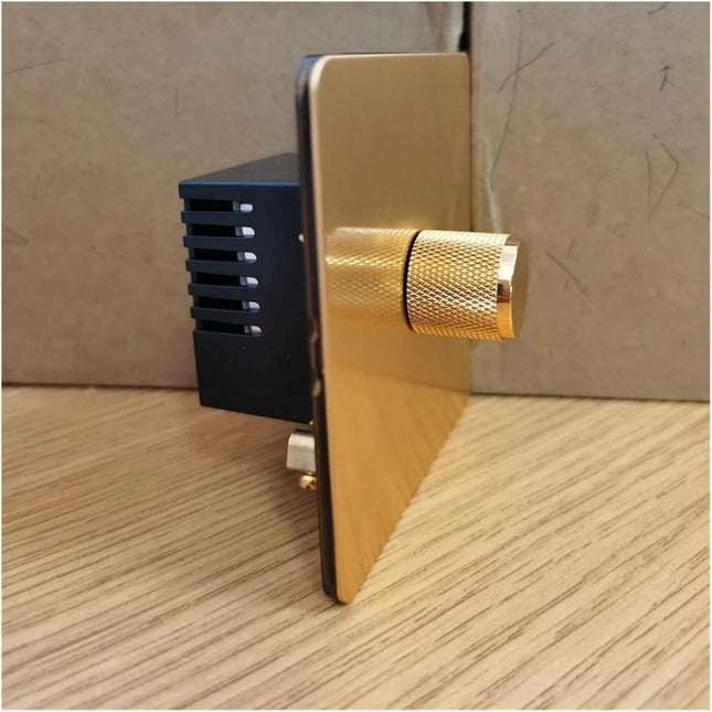 86 Dimmer Switch 500W Gold Knob Adjusting The Brightness of Light for Living Room Dedicated Dimmer(One Size).
