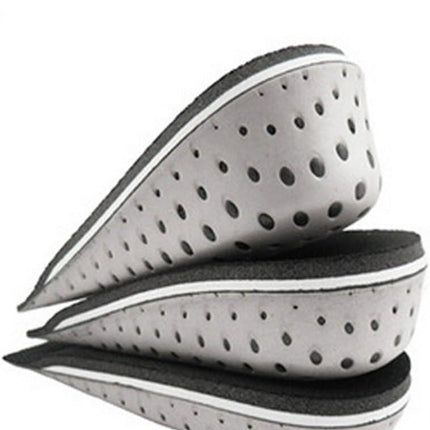 Guithia Memory Foam Invisible Height Increasing Insoles Elevator Heel Lift Shoe Pad 3.3CM.