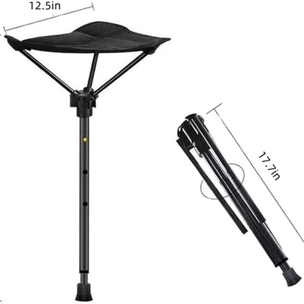 One Leg Adjustable Stool,Camping Folding Stool,one Leg Chair,Telescoping Stool,Collapsible Retractable Stool,Suitable for Outdoor Hiking,Picnic,Travel.