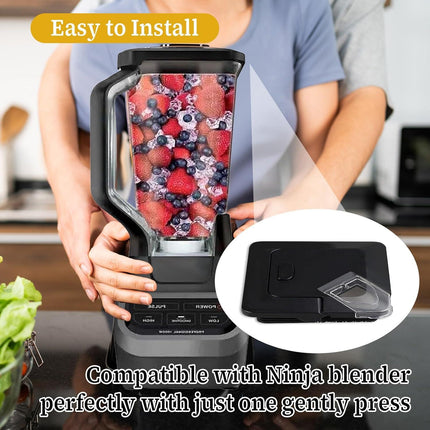 Blender Lid Replacement for Ninja, Blender Cover Pour Spout Parts for Ninja Blender 72oz Pitcher Blender Replacement Parts Compatible with NJ600-NJ602, BL500-BL781, Blender Accessories.