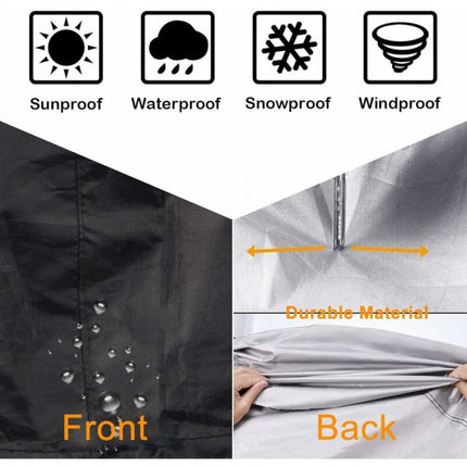 122cm x 46cm Round Waterproof Fireplace Cover with Drawstring.