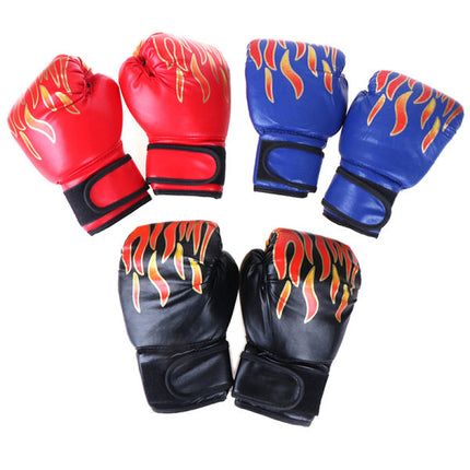 Boxing Gloves for Children Youth Kickboxing Sparring Training Red One Size.