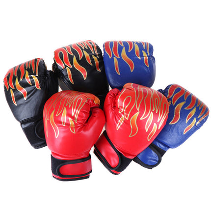 Boxing Gloves for Children Youth Kickboxing Sparring Training Red One Size.