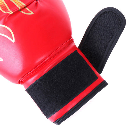 Boxing Gloves for Children Youth Kickboxing Sparring Training Red One Size.