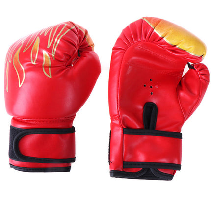 Boxing Gloves for Children Youth Kickboxing Sparring Training Red One Size.