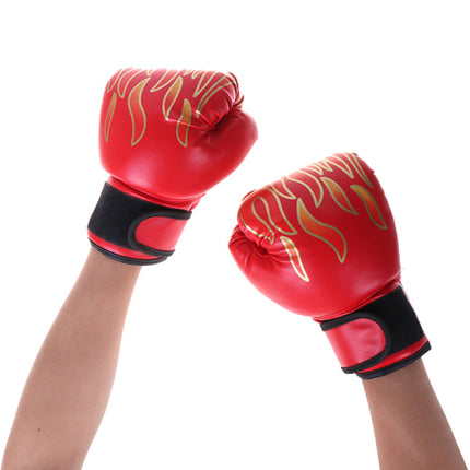 Boxing Gloves for Children Youth Kickboxing Sparring Training Red One Size.