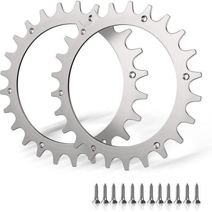 Premium Stainless Steel Spikes for Worx Landroid S/M - 2-Pack with Screws (205mm Wheel).