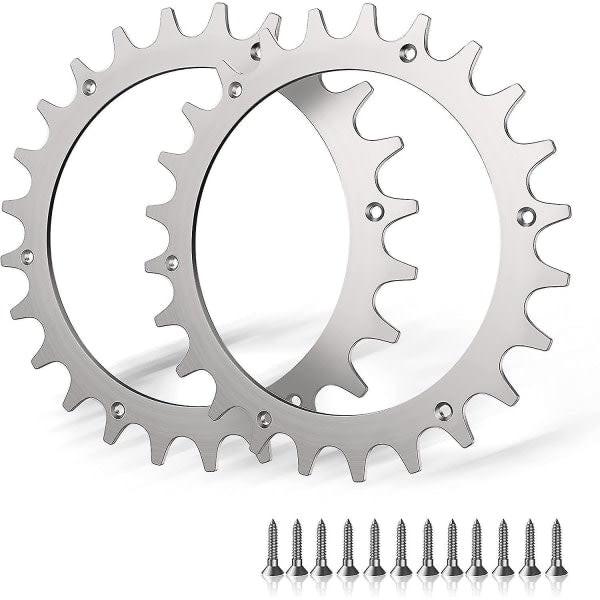 Premium Stainless Steel Spikes for Worx Landroid S/M - 2-Pack with Screws (205mm Wheel).