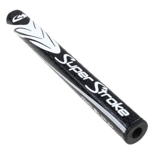 Super Stroke Putter Golf Grip Slim Mid Fat 3-Pack Black White.