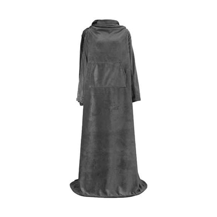 Portable Blanket with Sleeves Winter Soft Sherpa Weighted Blanket Sofa Blanket Adult Warm Long Lazy TV Blanket Plush Coat.