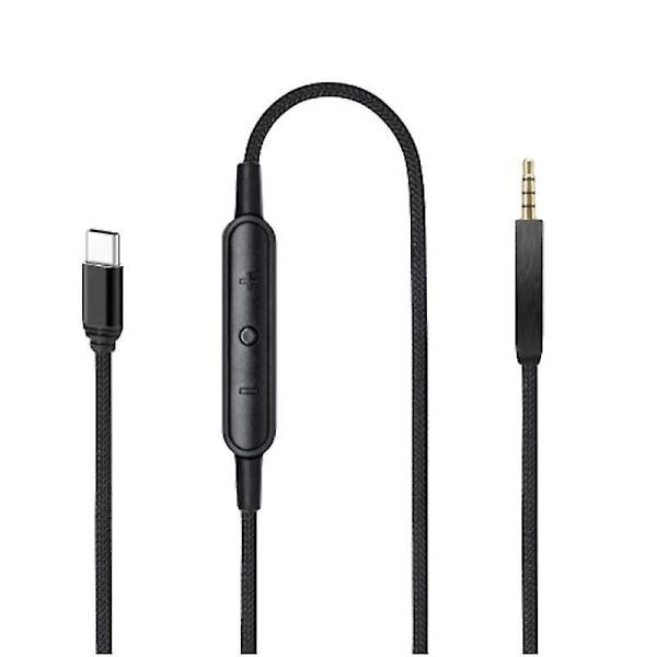 USB-C to 2.5mm Male Audio Cable Compatible with Bose QC25 QC35 QC35 II QC45 Headphones with Microphone.