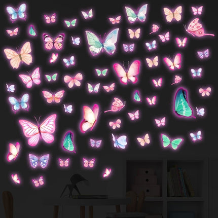 Luminous Butterfly Wall Decoration DIY Wall Decor for Kids Room Princess Room Nursery.