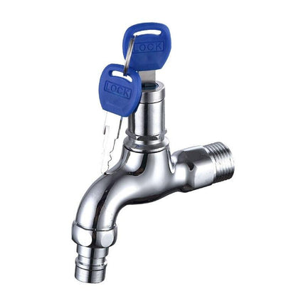 Lockable Anti-Theft Outdoor Brass Tap for Garden Washing Machine.