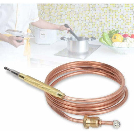 Universal Thermocouple Replacement Kit with Nuts for Gas Ovens Stoves Cooktops Heaters.