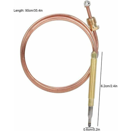 Universal Thermocouple Replacement Kit with Nuts for Gas Ovens Stoves Cooktops Heaters.
