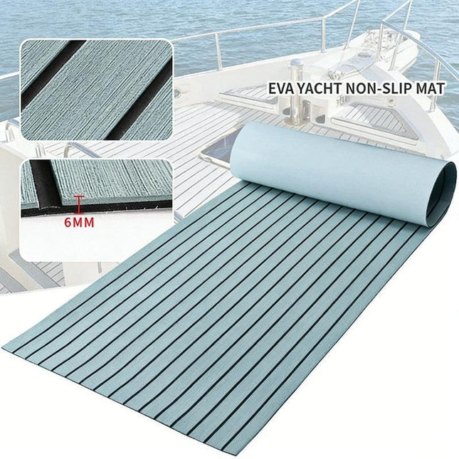 EVA Foam Boat Flooring Mat Decking Sheet 240*17.1*0.6cm Light Grey.