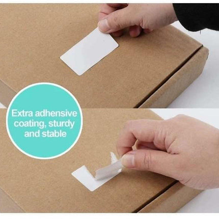 White self-adhesive labels - 1000 sheets - Label stickers - Freezer labels - Printing paper - 6x3cm - Date labels - Writable labels - Best before and canning labels.