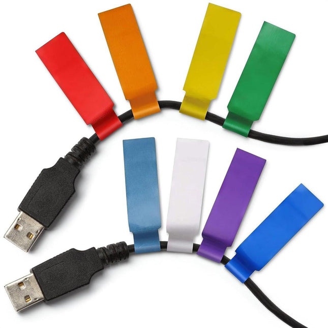 240 pcs Cable Labels, Waterproof Labels - Waterproof Wire Labels, Writable Stickers, Identification Labels, Wire Labels (8 sheets/sheet), Laser Printer Labels, Charger Labels.