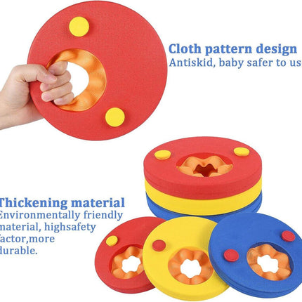 Children's Swimming Rings - Colorful swimming rings - Suitable for children from 3 to 14 years old who are just starting to learn to swim - Recommended swimming ring weight is 15 to 30 kg - Three colors per pair.