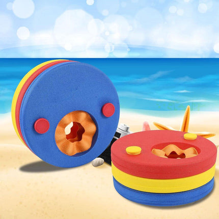 Children's Swimming Rings - Colorful swimming rings - Suitable for children from 3 to 14 years old who are just starting to learn to swim - Recommended swimming ring weight is 15 to 30 kg - Three colors per pair.