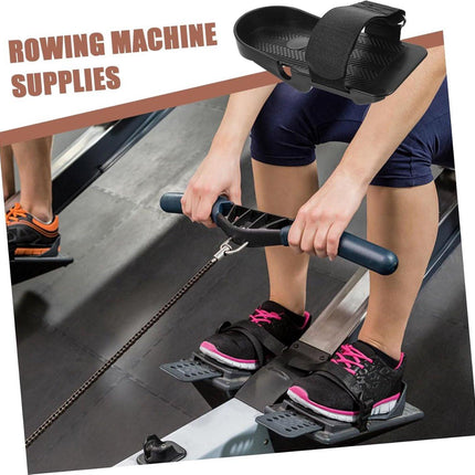 1 Pair Adjustable Flat Pedals - For Rowing Machines, Non-Slip Training Equipment - Indoor Fitness - Comfortable Pedal Design - Perfect for Home Workouts - Joint-Friendly Performance.